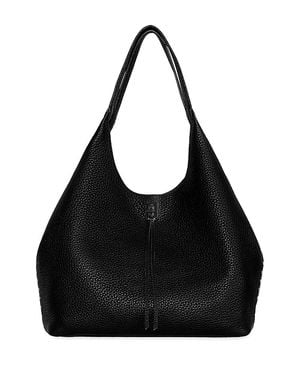 Rebecca Minkoff Darren Signature Large Pebbled Leather Tote Bag - Black