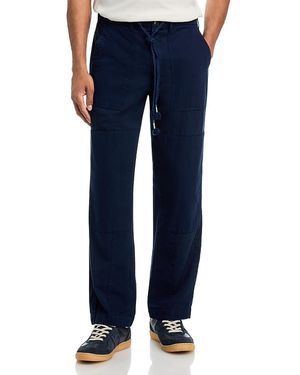 Jonathan Simkhai Straight Fit Chase Utility Drawstring Pants - Blue