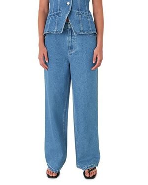 Whistles Relaxed Straight Leg Jeans - Blue