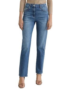 Reiss Aubrey Mid Rise Straight Leg Jeans - Blue