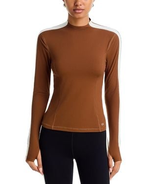 Splits59 Isabelle Mock Neck Top - Brown