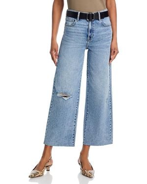 Aqua High Rise Wide Leg Jeans - Blue