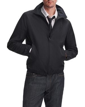Rag & Bone Harrington Stand Collar Zip Sport Jacket - Black