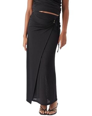 Ripe Maternity Rhi Mock Wrap Skirt - Black
