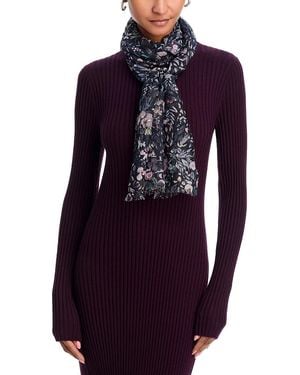 Fraas V Botanical Floral Scarf - Blue