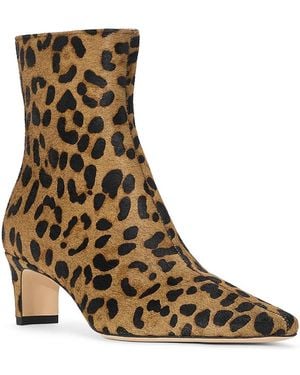 STAUD Wally Calf Hair Booties - Brown
