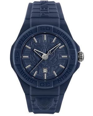 Philipp Plein New Fearless Silicone Watch, 46Mm - Blue