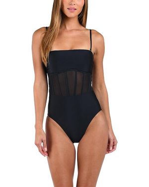 Sunshine 79 Solid Bandeau One Piece - Blue