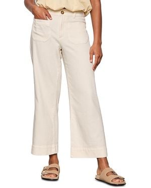 Sanctuary Soft Marine Wide Leg Crop Pants - Natural