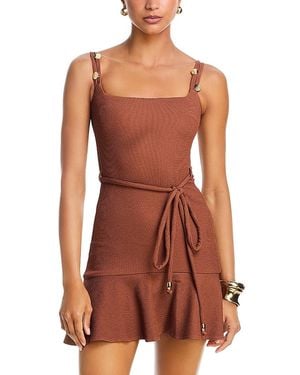 PATBO Cora Knit Mini Dress - Red