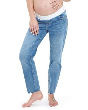 Ripe Maternity Jamie Raw Edge Jean - Blue