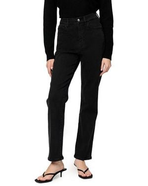 Warp & Weft Ase Stretch High Rise Straight Jean - Black