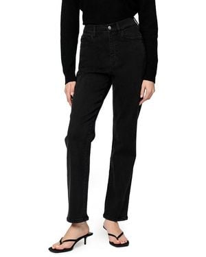 Warp & Weft Ase Stretch High Rise Straight Jean - Black