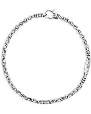 Lagos Sterling Anthem Double Link Bracelet - Metallic