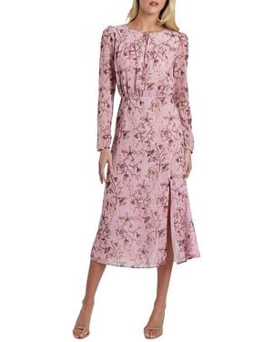 Santorelli Tessa Long Sleeve Midi Dress - Pink