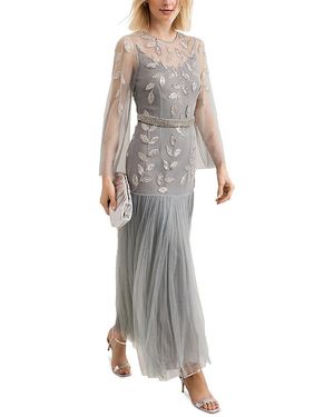 Phase Eight Trish Beaded Dress - Gray
