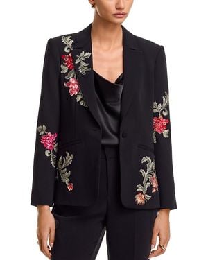 Cinq À Sept Rococo Embroidered Karlie Blazer - Black