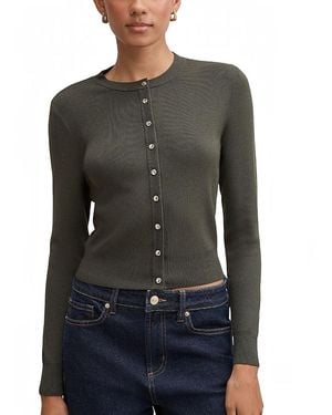 EVER NEW Rylee Crew Neck Cardigan - Black