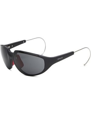 Moncler Mask Sunglasses, 63Mm - Metallic