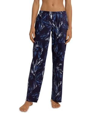 Hanro Loungy Nights Knit Pajama Pants - Blue