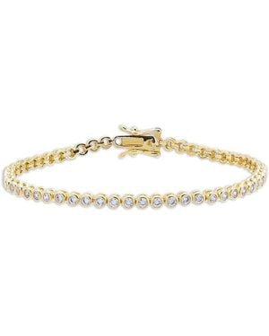 By Adina Eden Cubic Zirconia Tennis Bracelet - Metallic