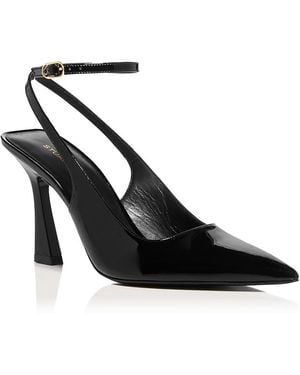 Stuart Weitzman Vinnie 85 Strap Pumps - Black
