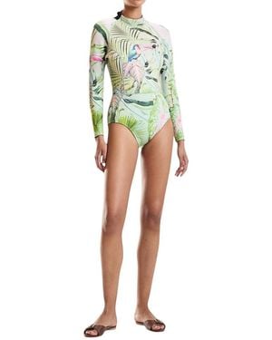 Cynthia Rowley Palm Mirage Wetsuit - Green