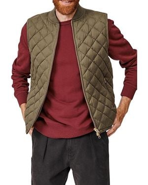 aubi Anwick Quilted Gilet Vest - Red