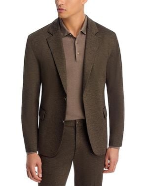 HUGO Anton Extra Slim Fit Melange Soft Jacket - Brown