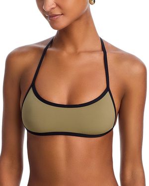 STAUD Koko Bikini Top - Green
