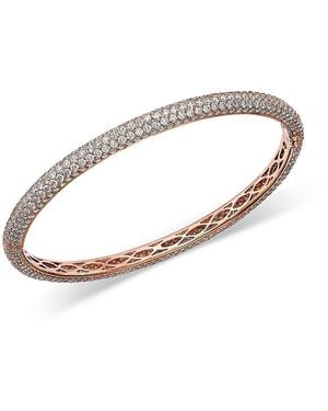 Roberto Coin 18K Diamond Classic Diamond Pave Bangle Bracelet - White
