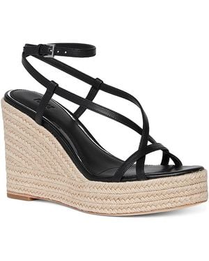 PAIGE Marlowe Espadrille Wedge Sandals - Black
