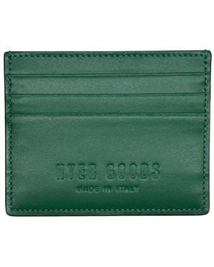 HYER GOODS Italian Leather Certo Card Wallet - Green