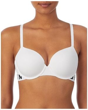 DKNY Cozy Boyfriend T-Shirt Bra - White