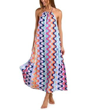 Sunshine 79 Untamed Tropics Maxi Dress Cover Up - White