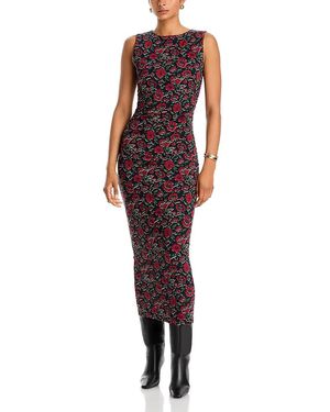 Veronica Beard Charissa Sleeveless Cotton Blend Dress - Red