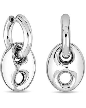 Oradina Sterling Take Me There Mariner Drop Earrings - White