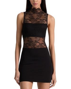 Alice + Olivia Nichol Sleeveless Mini Dress - Black