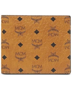 MCM Aren Visetos Logo Wallet - Brown