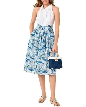 Lilly Pulitzer Mauritzia Halter Midi Shirtdress - Blue