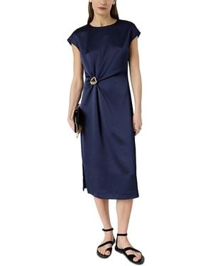 Gerard Darel Rialya Gathered Waist Dress - Blue