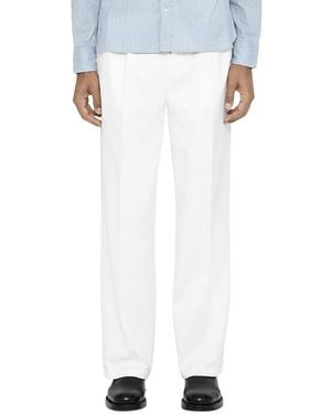 AllSaints Aston Cotton Straight Fit Chinos - White