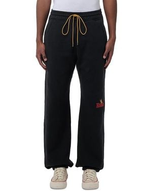 R H U D E © American Spirit Cotton Drawstring Sweatpants - Black
