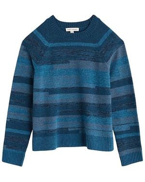 Seasalt Cornwall Shore Dock Relaxed Fit Knitted Sweater - Blue
