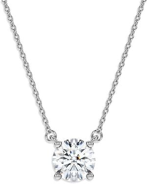 Swarovski Eternity Certified Lab Grown Diamond Solitaire Pendant Necklace, 15.87-17.87 - Metallic