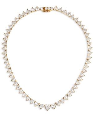 Nadri Real Love Heart Cubic Zirconia Collar Necklace, 16 - Natural