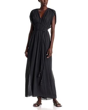 Isabel Marant Helena Gathered Maxi Dress - Black
