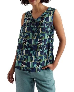 Seasalt Cornwall Cobbs Well Sleeveless Relaxed Vest - Blue