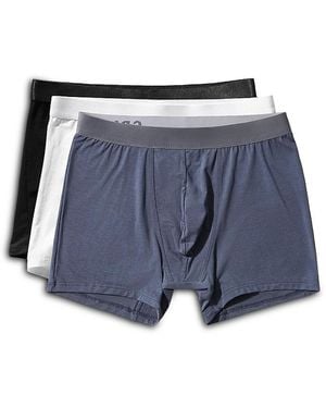 CDLP Mid Waist Elastic Waistband Logo Boxer Briefs, Pack Of 3 - Blue