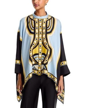 La DoubleJ Foulard Printed Silk Shirt - Blue